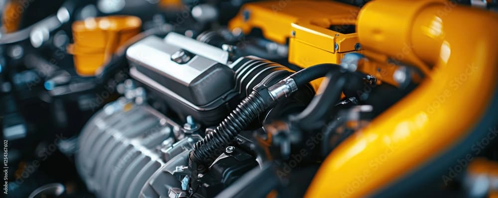 Engine bay close-up
